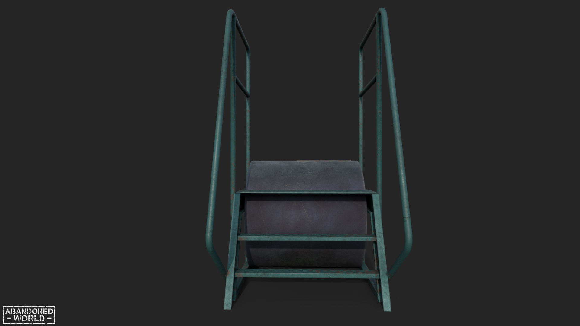 Old Playground Props Set Low-poly 3D model_12