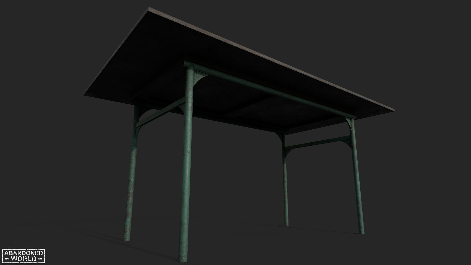 Old Playground Props Set Low-poly 3D model_14