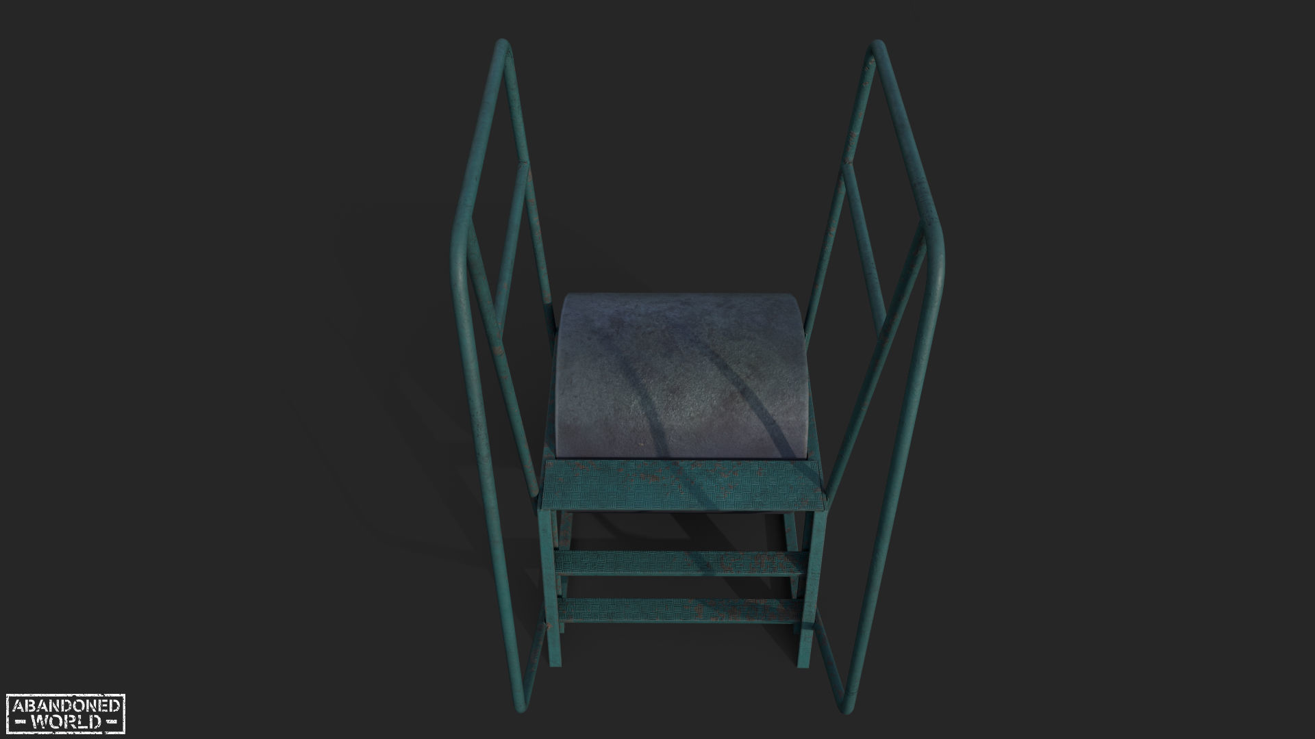 Old Playground Props Set Low-poly 3D model_11