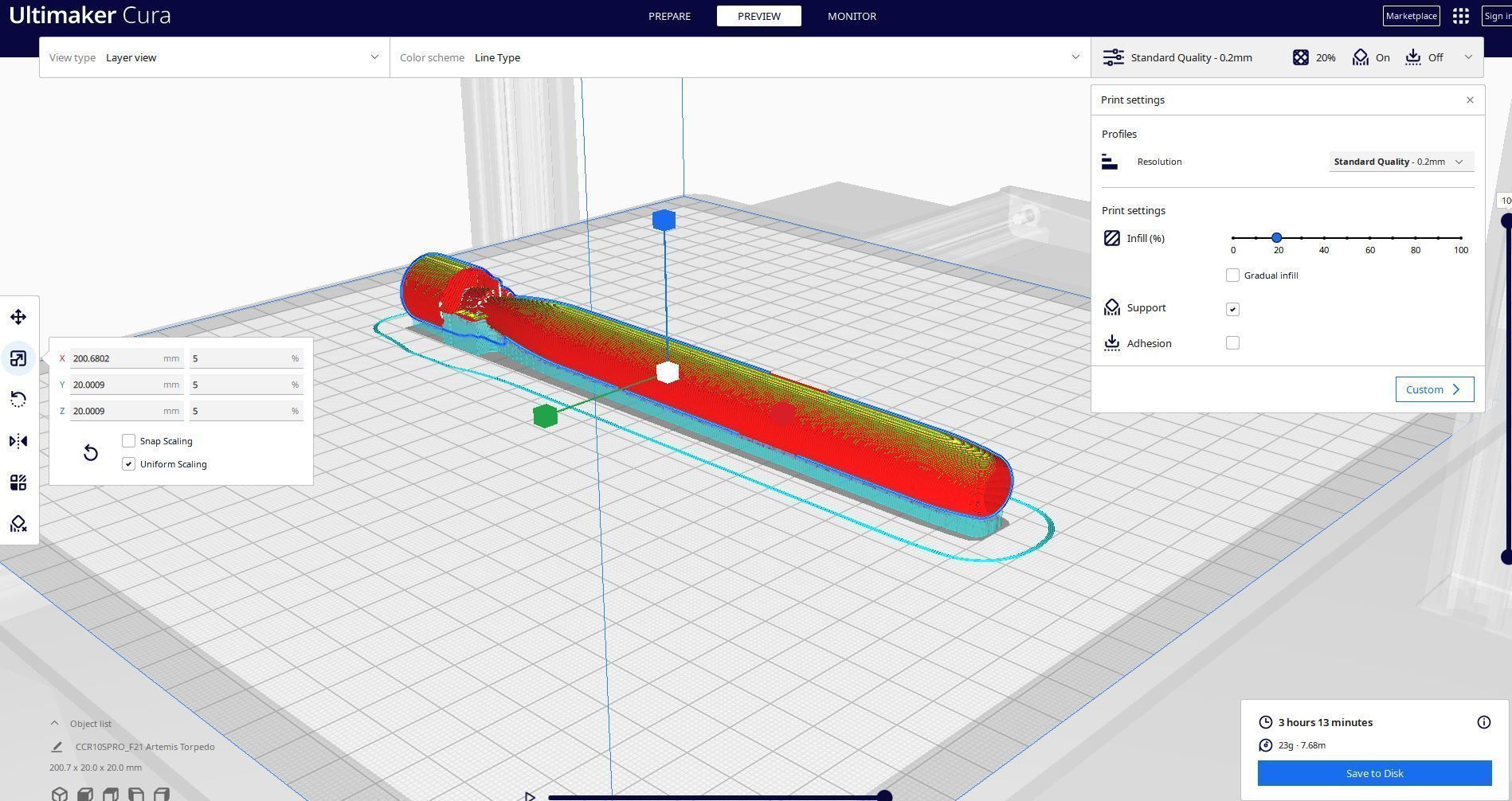 F21 ARTEMIS TORPEDO 3D print model_2