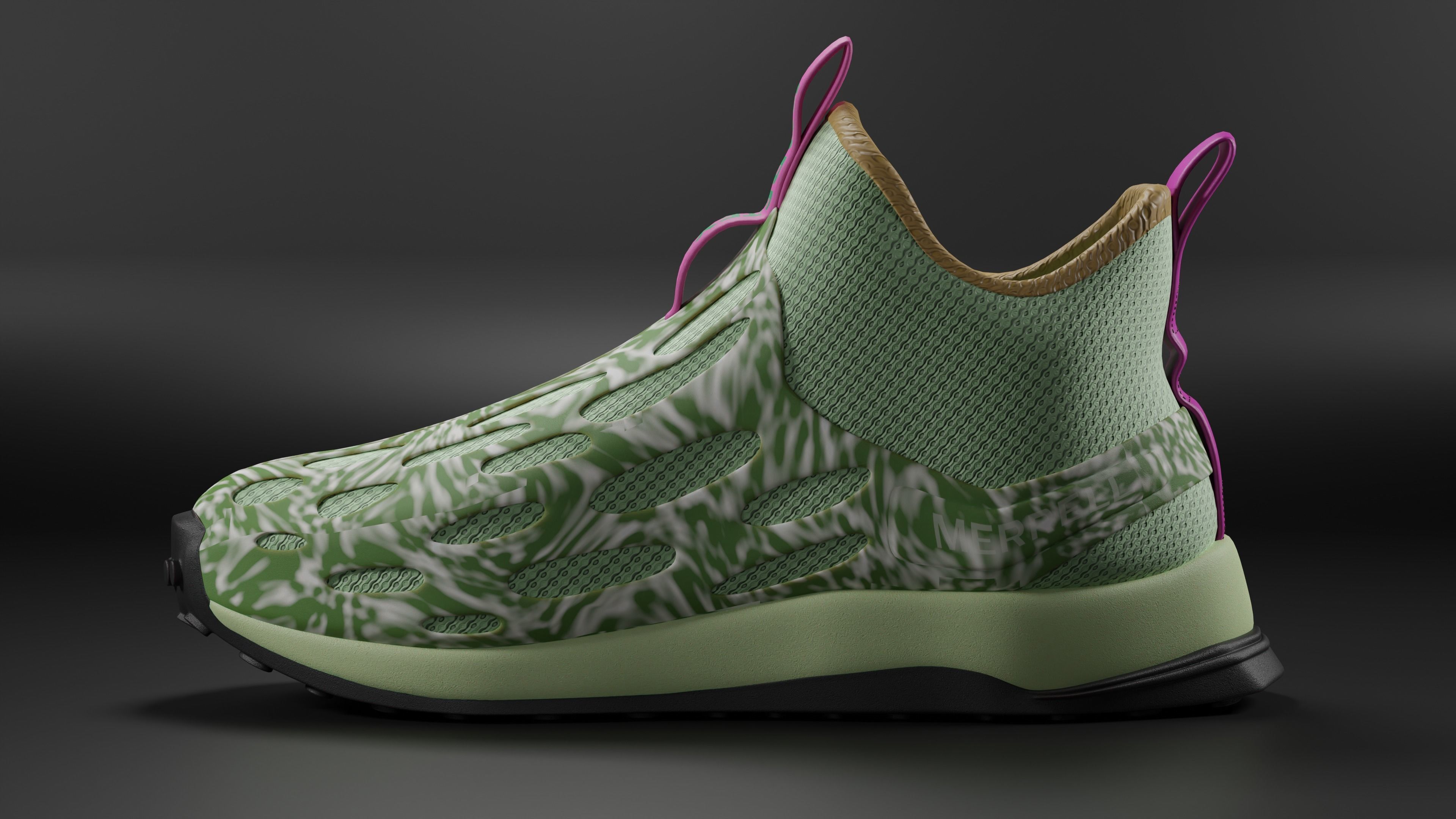 shoes - Merrell - Hydro Runner Mid GORE-TEX 3D model_1