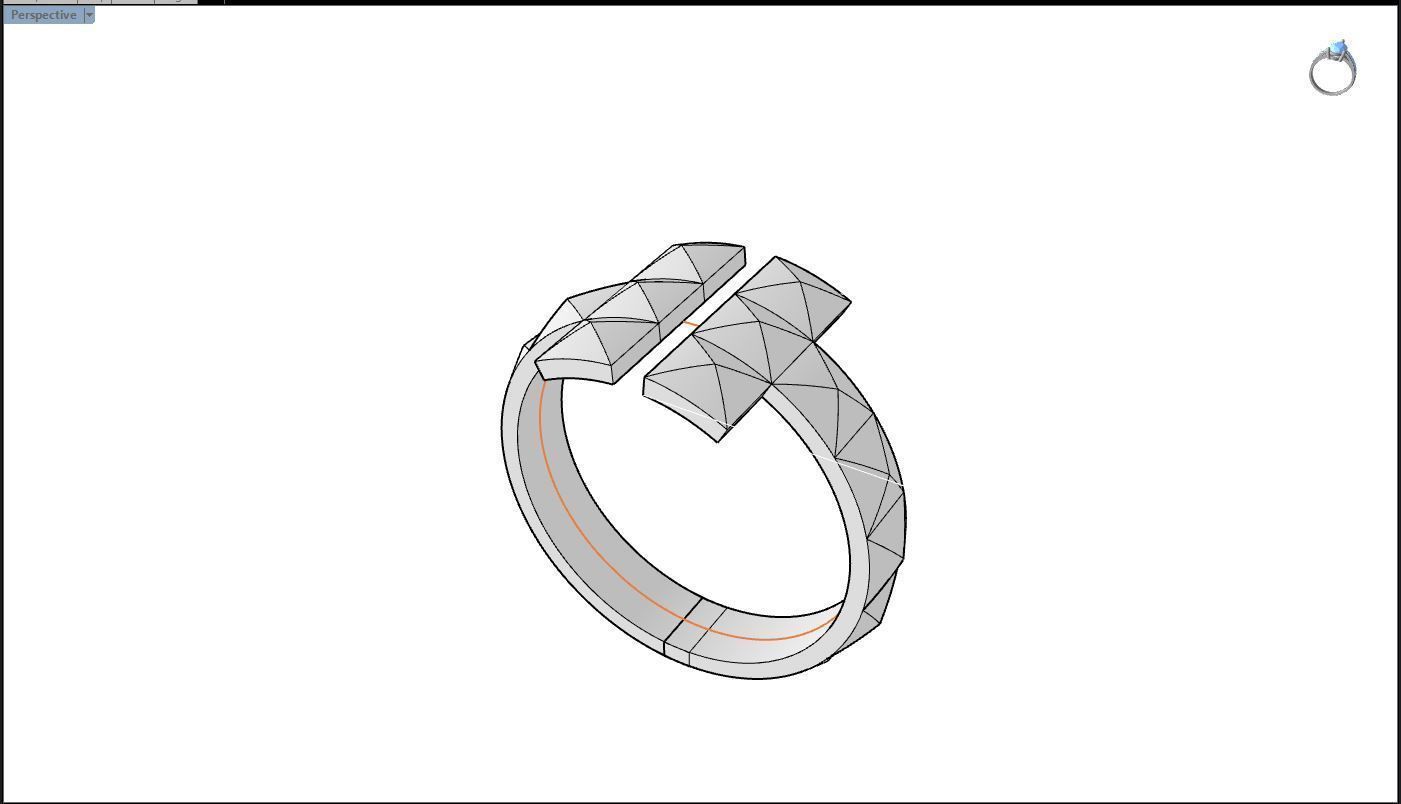 Tiffany ring T style RC-004 3D print model_5