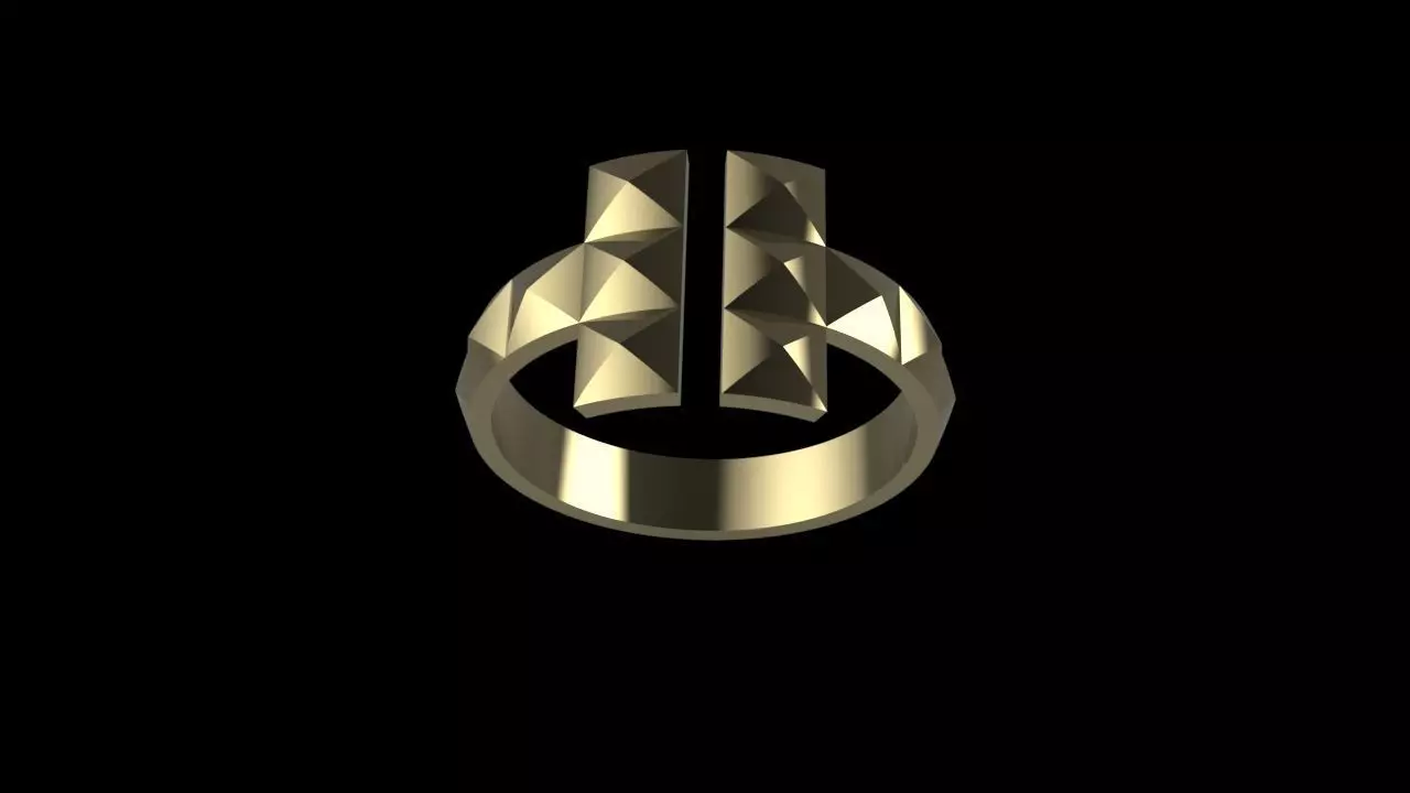 Tiffany ring T style RC-004 3D print model_0
