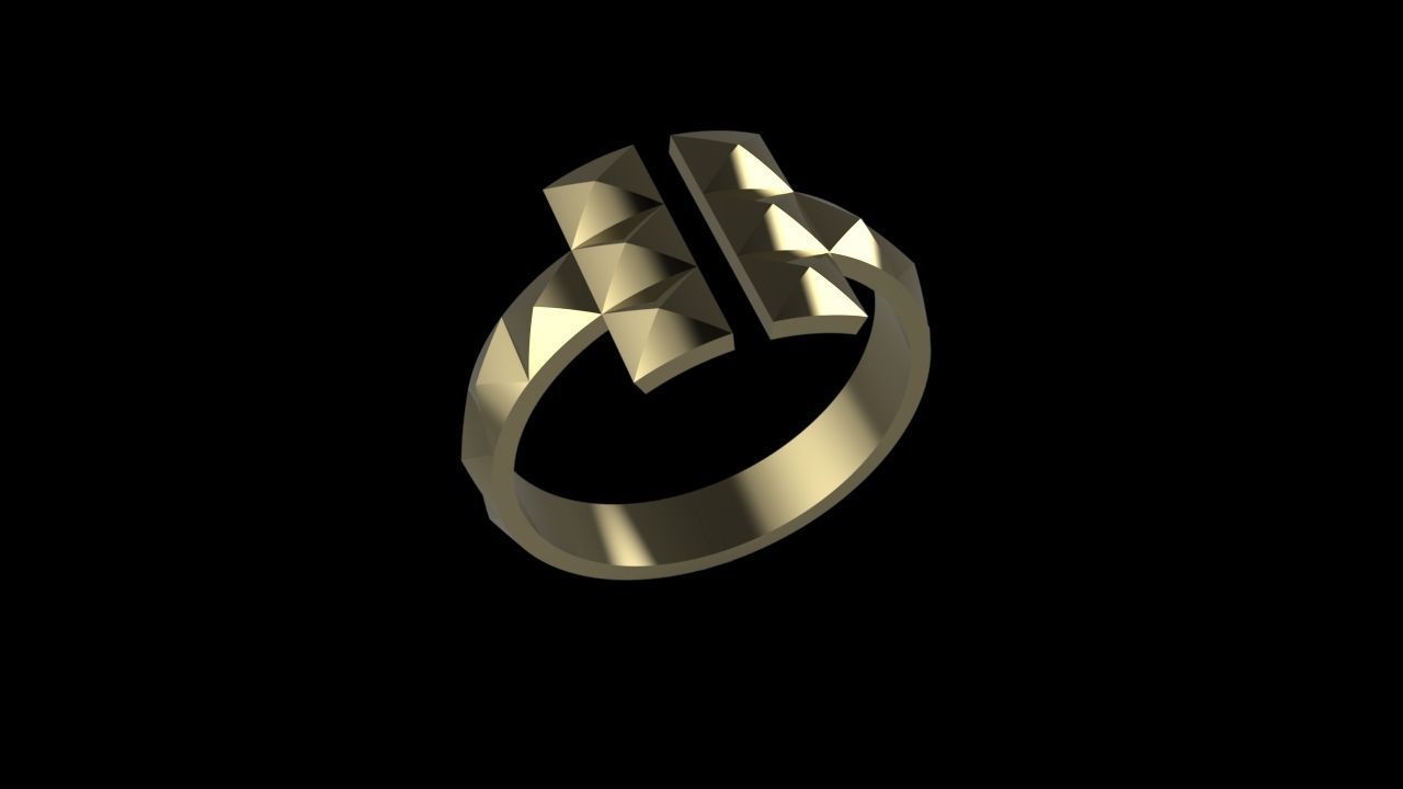 Tiffany ring T style RC-004 3D print model_11