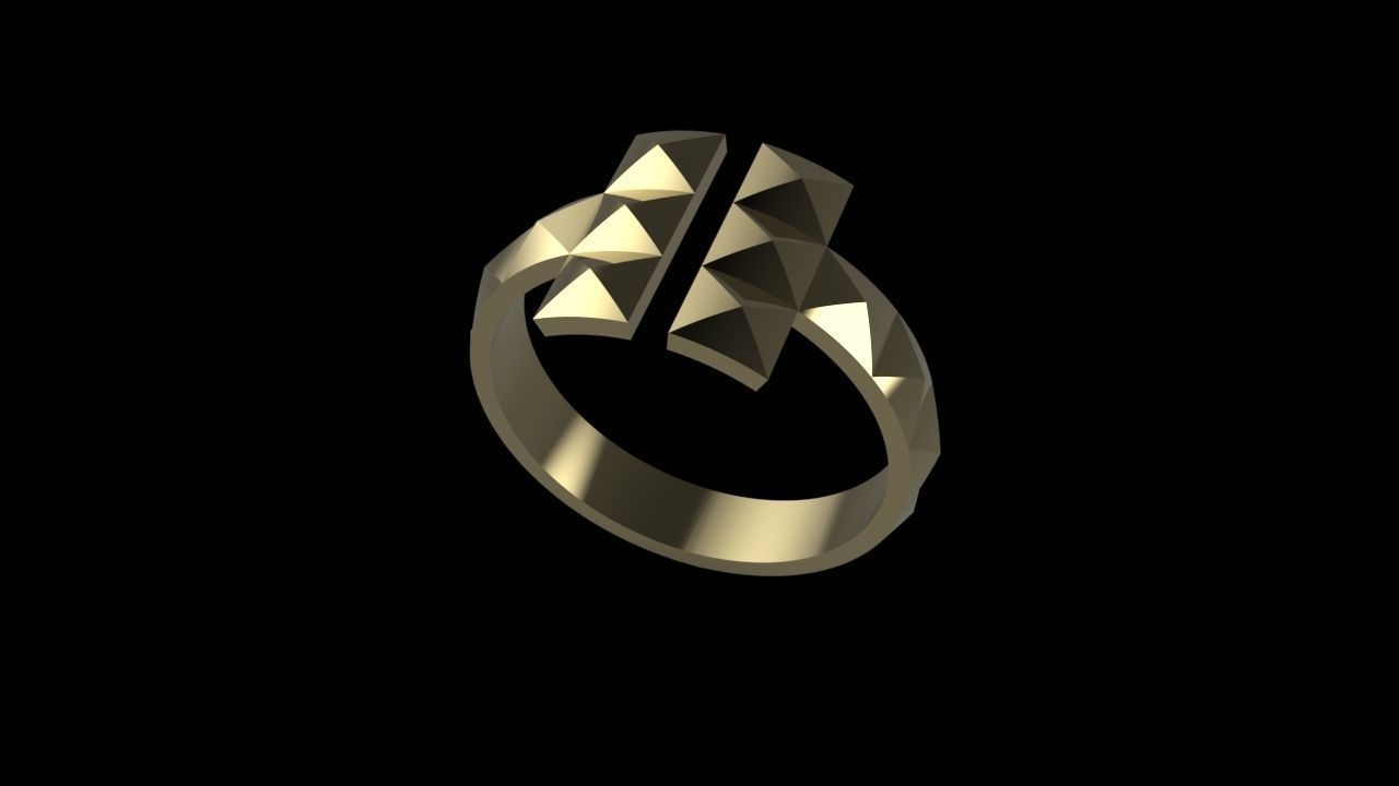 Tiffany ring T style RC-004 3D print model_13