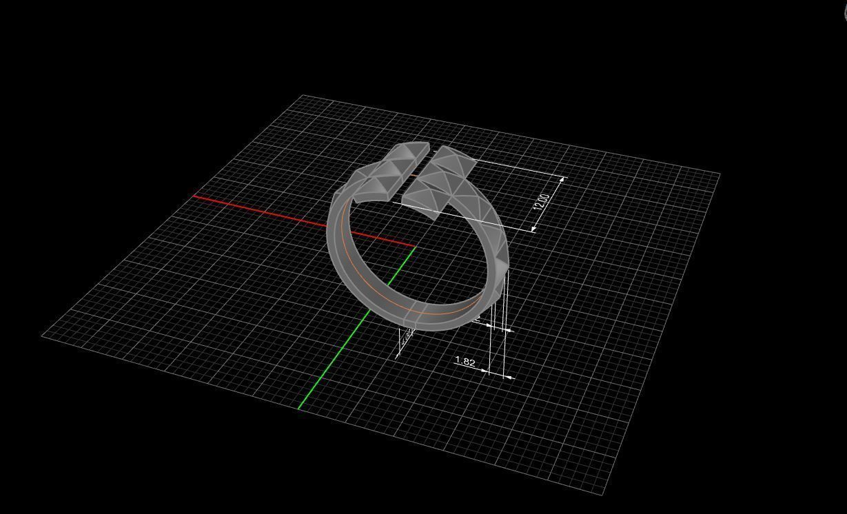 Tiffany ring T style RC-004 3D print model_4