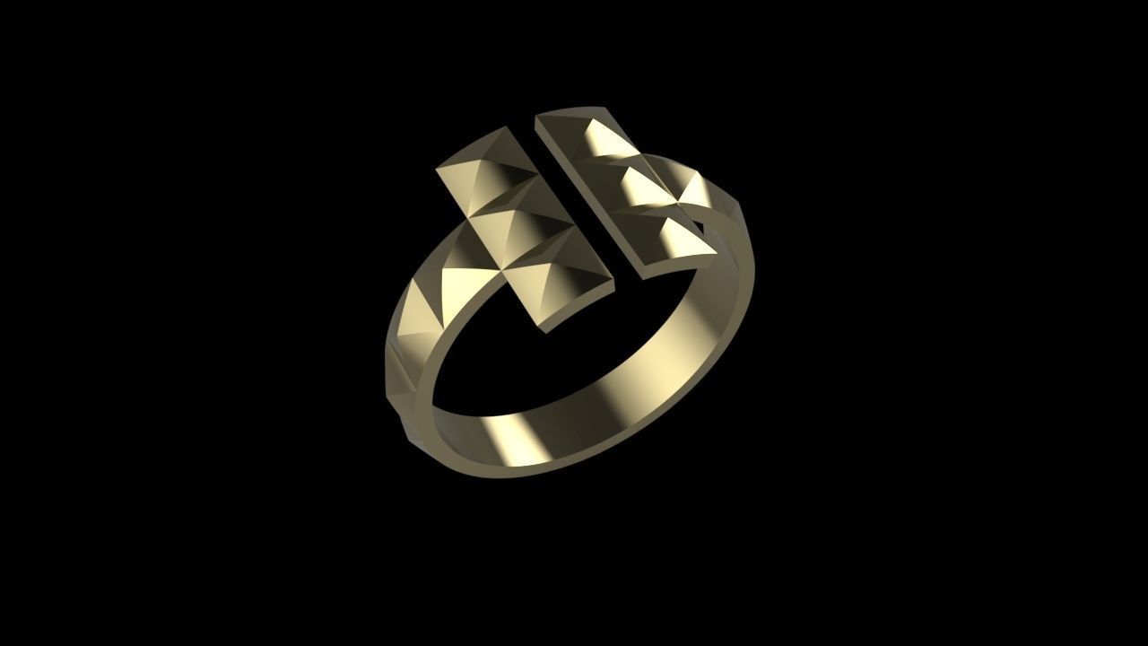 Tiffany ring T style RC-004 3D print model_7