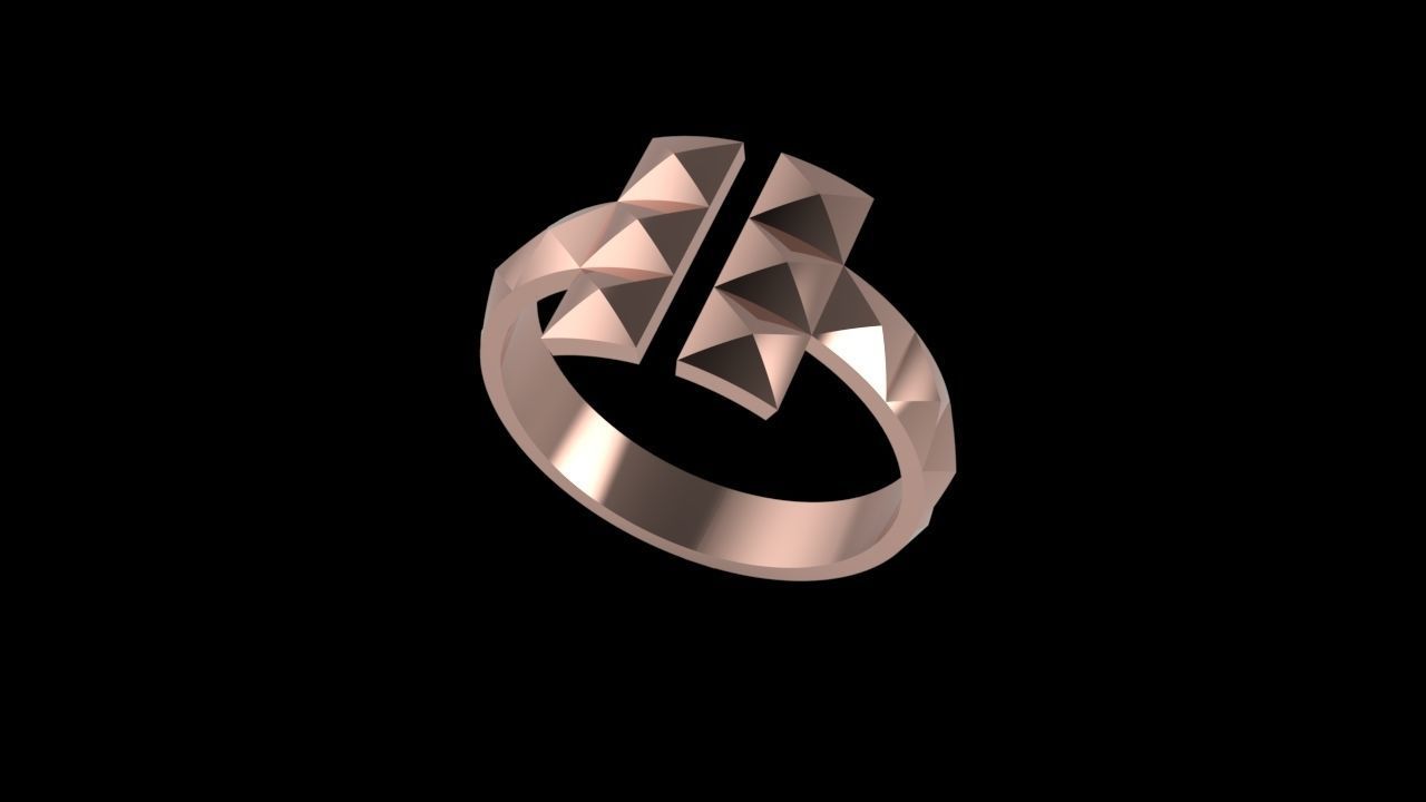 Tiffany ring T style RC-004 3D print model_15
