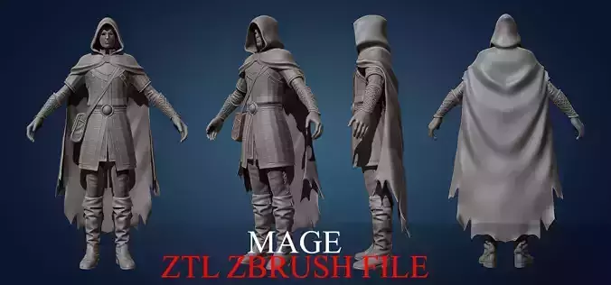Mage Zbrush File