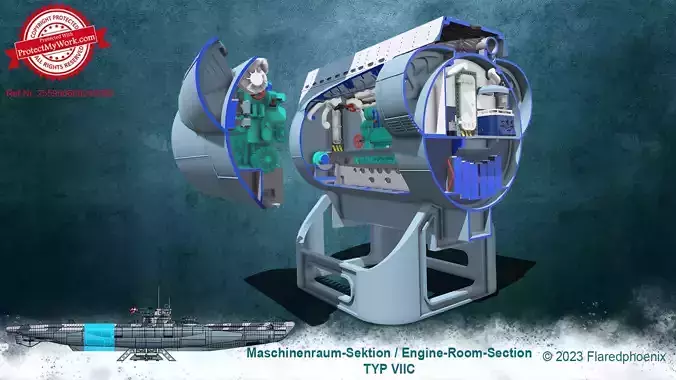 U-Boot Maschinenraumsektion Typ VII-C