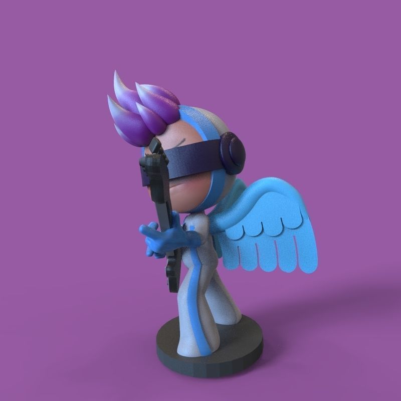 Pink endorphin from yumis cells 3D print model_21