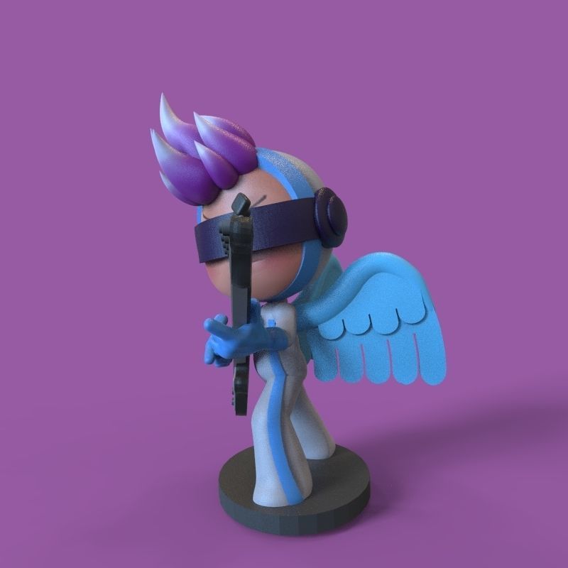 Pink endorphin from yumis cells 3D print model_19