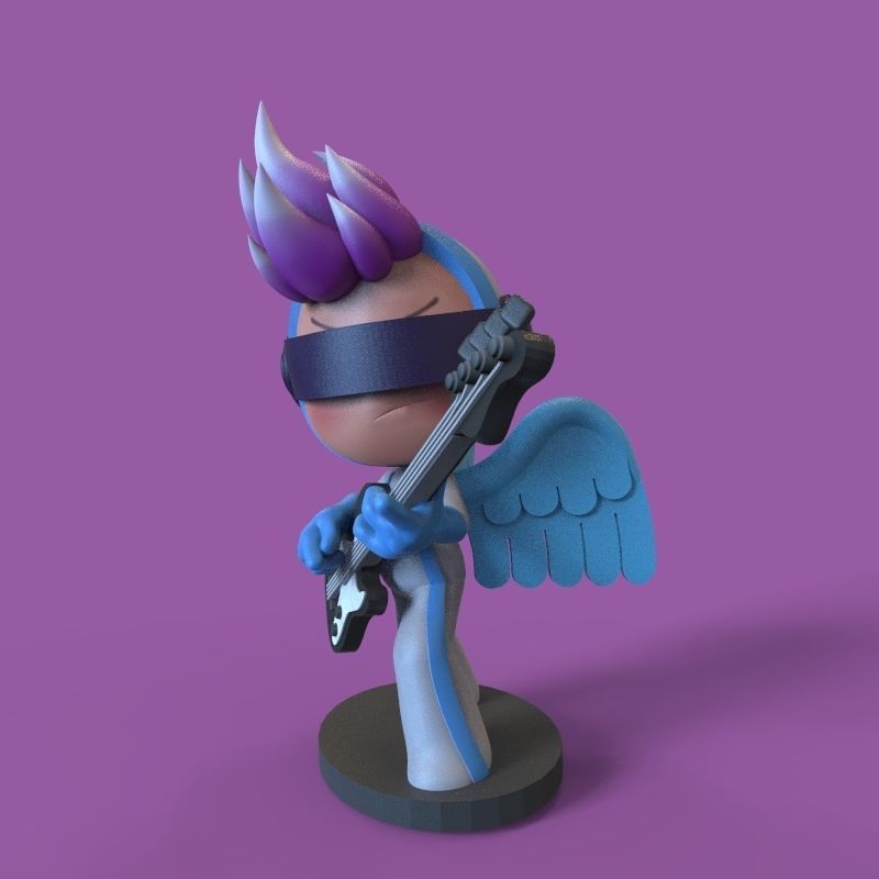 Pink endorphin from yumis cells 3D print model_10