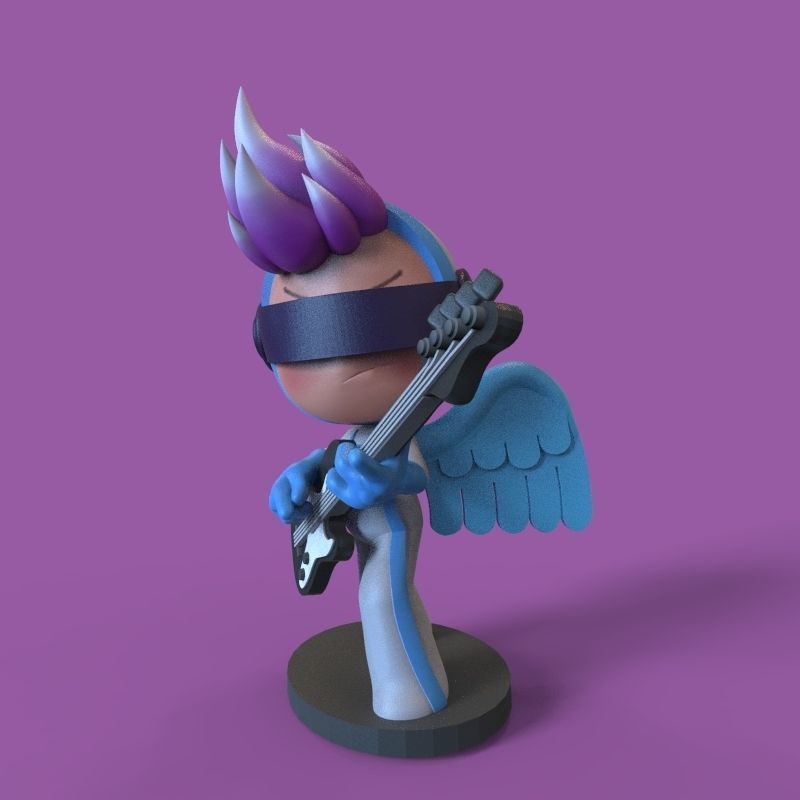 Pink endorphin from yumis cells 3D print model_9