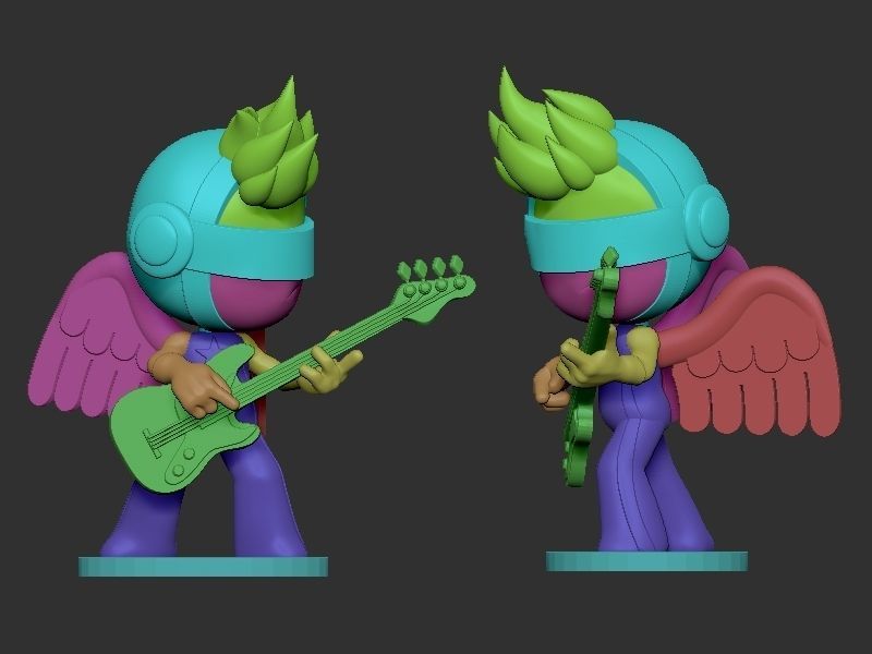 Pink endorphin from yumis cells 3D print model_1