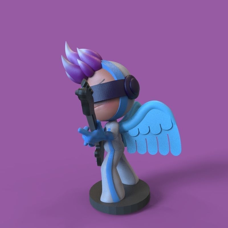 Pink endorphin from yumis cells 3D print model_22