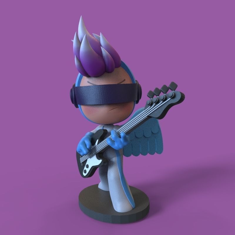 Pink endorphin from yumis cells 3D print model_2