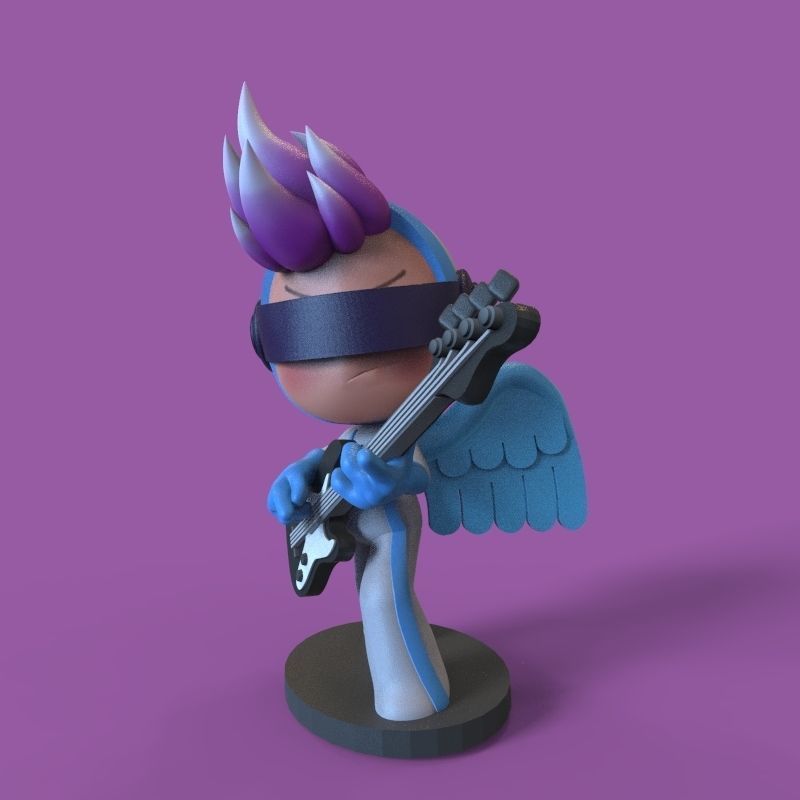 Pink endorphin from yumis cells 3D print model_8