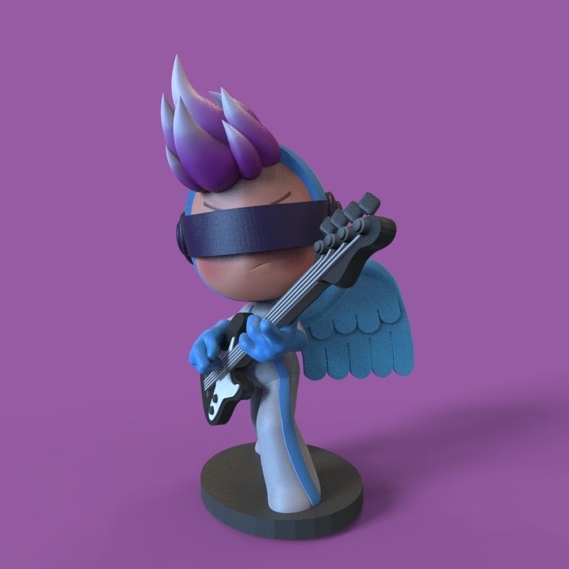 Pink endorphin from yumis cells 3D print model_7