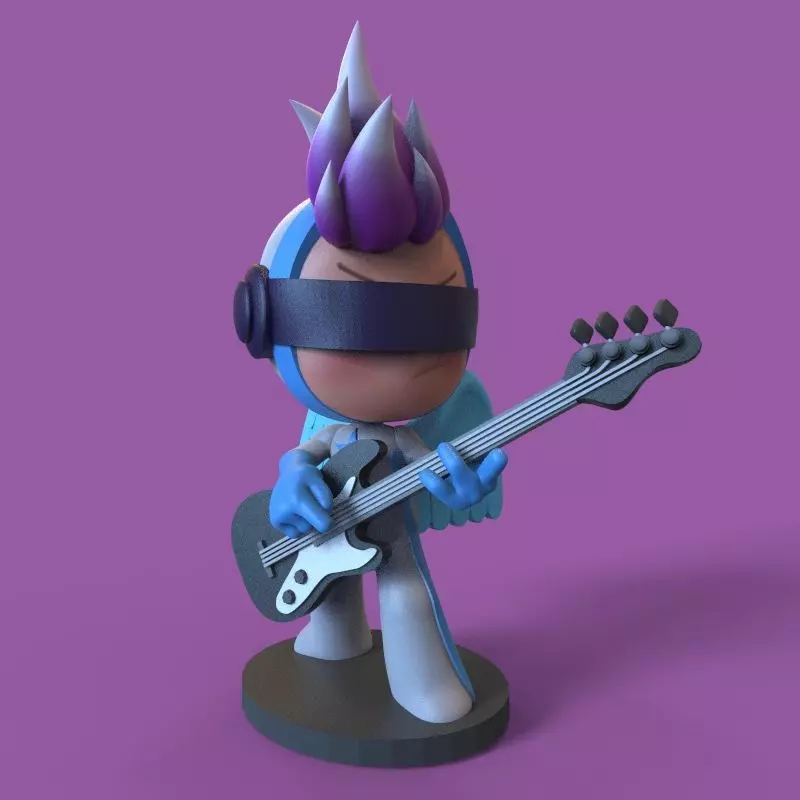 Pink endorphin from yumis cells 3D print model_0