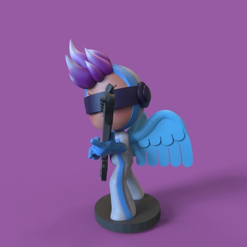 Pink endorphin from yumis cells 3D print model_18