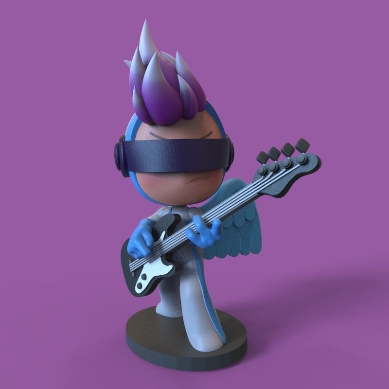 Pink endorphin from yumis cells 3D print model_29