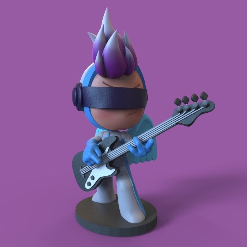 Pink endorphin from yumis cells 3D print model_12