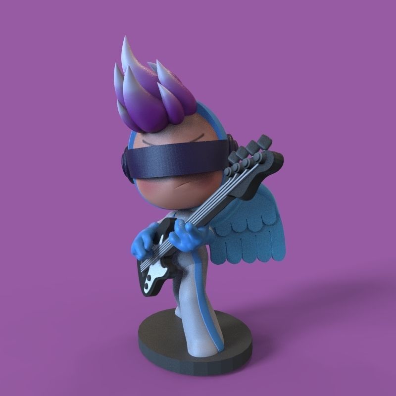 Pink endorphin from yumis cells 3D print model_6