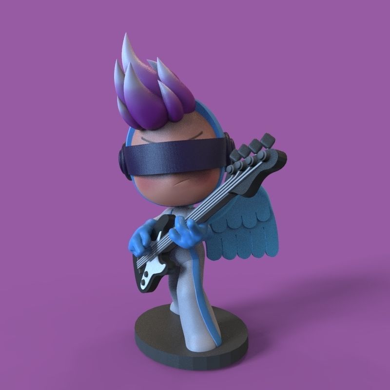 Pink endorphin from yumis cells 3D print model_5