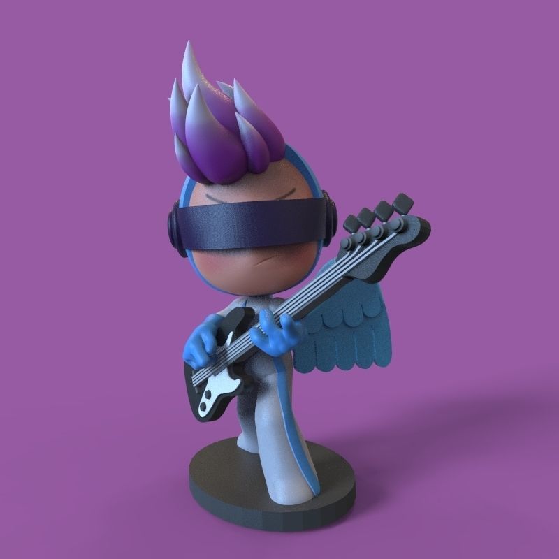 Pink endorphin from yumis cells 3D print model_3