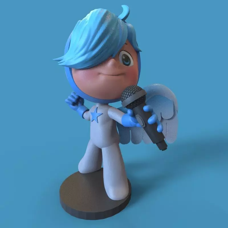 Blue endorphin from Yumis Cells 3D print model
