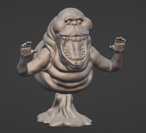 Slimer Ghostbusters 3D print model_5