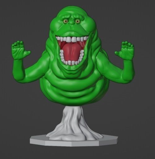 Slimer Ghostbusters 3D print model_3