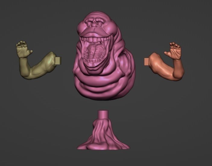Slimer Ghostbusters 3D print model_4