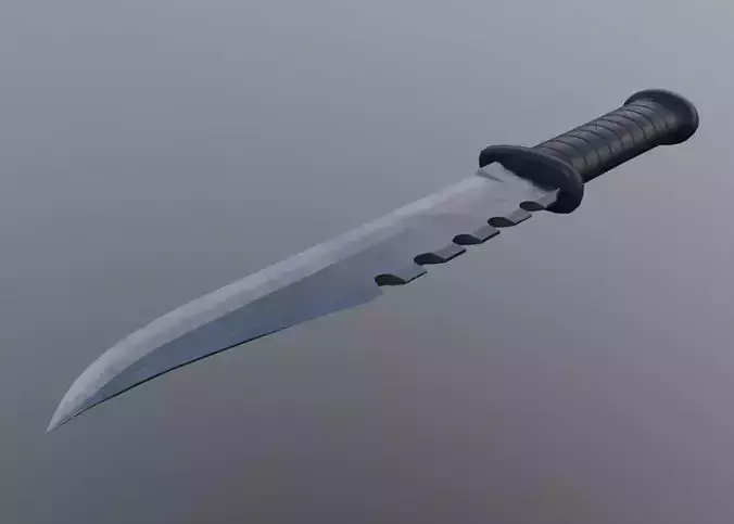Realistic Combat Knife - Low Poly