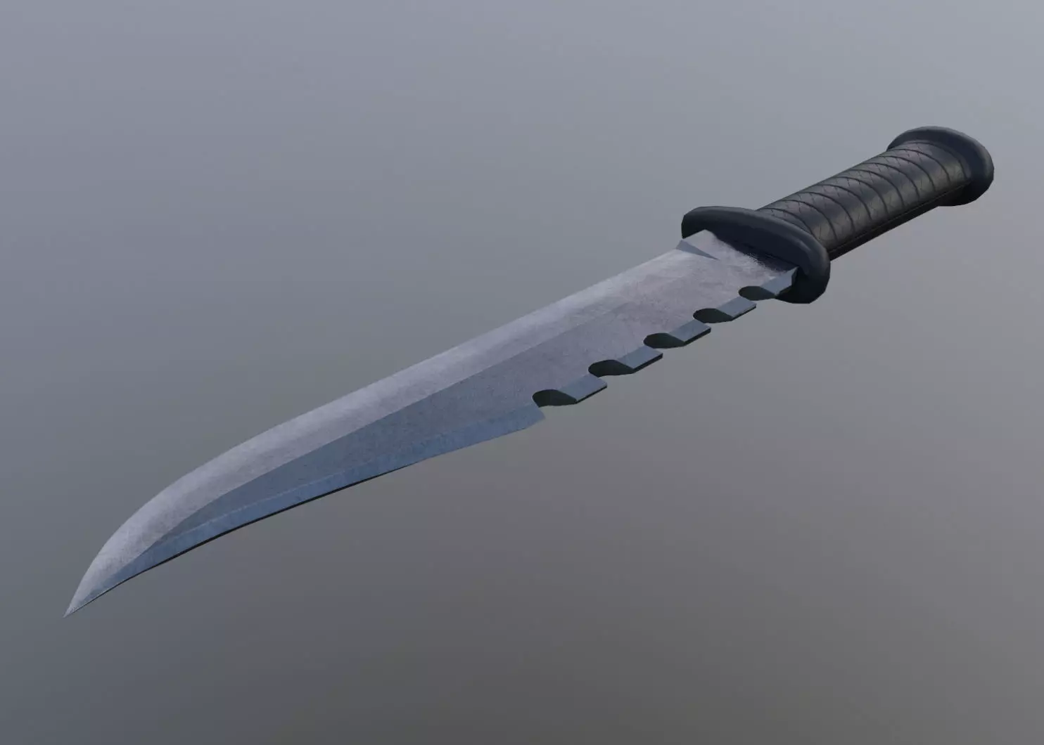 Realistic Combat Knife - Low Poly Low-poly 3D model
