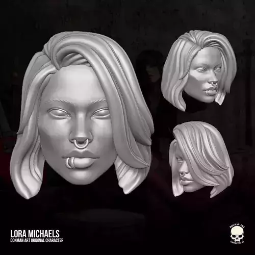 Lora Michaels Head 3D printable File