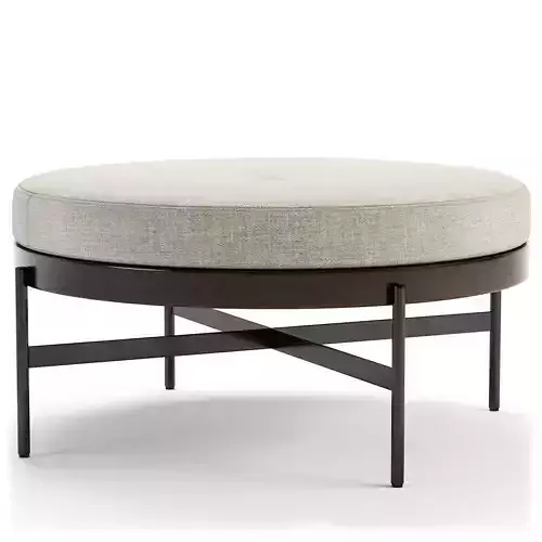 Edwyn Round Ottoman by Four Hands