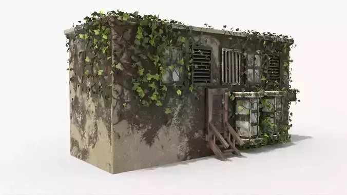  Abandoned House 4k texture 3D model