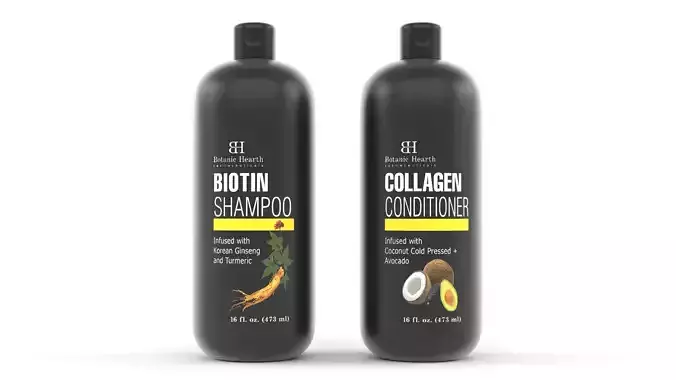 Biotin Shampoo and Conditioner 3D model