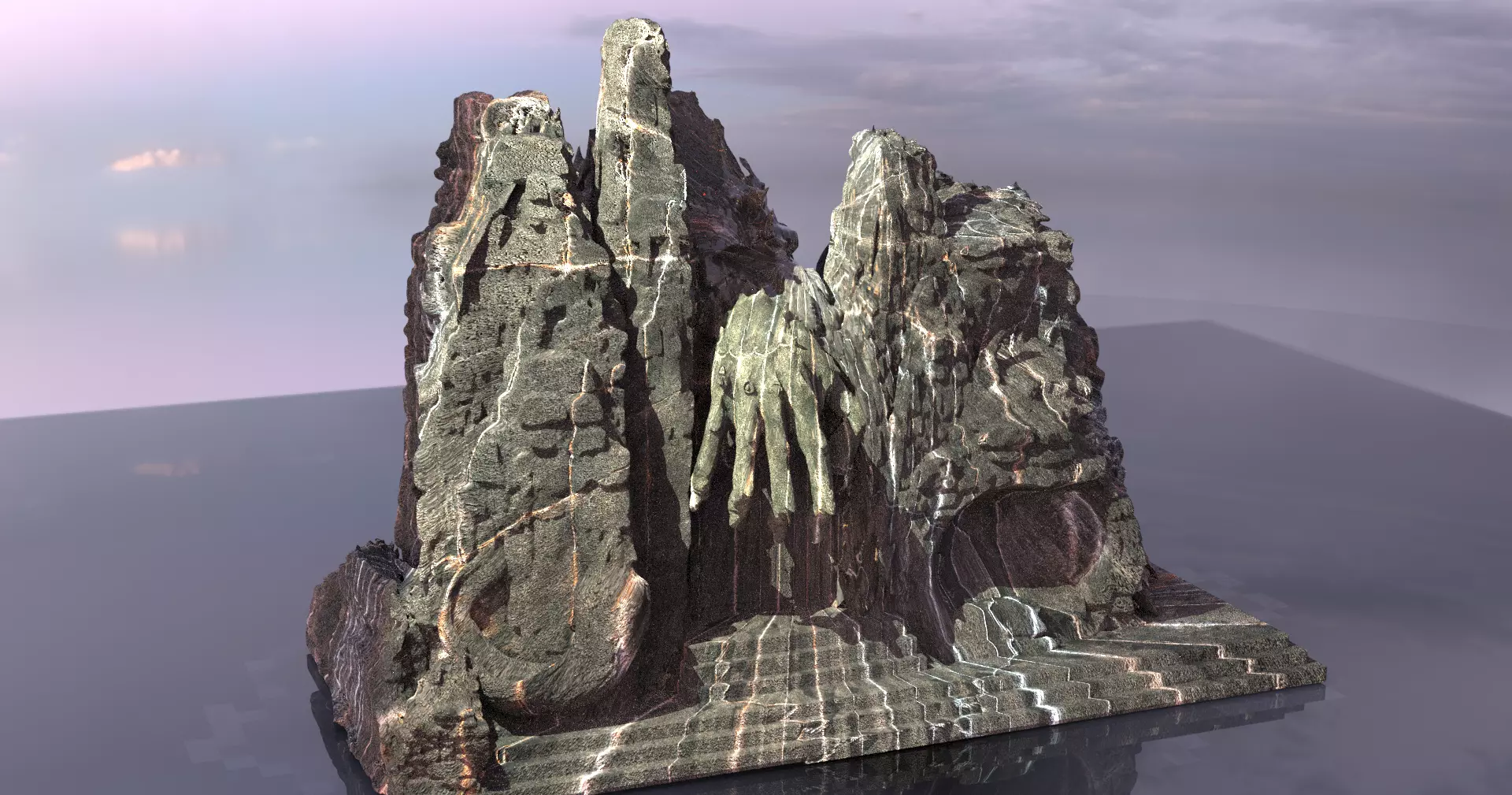 Ghost Hands castle 3D model