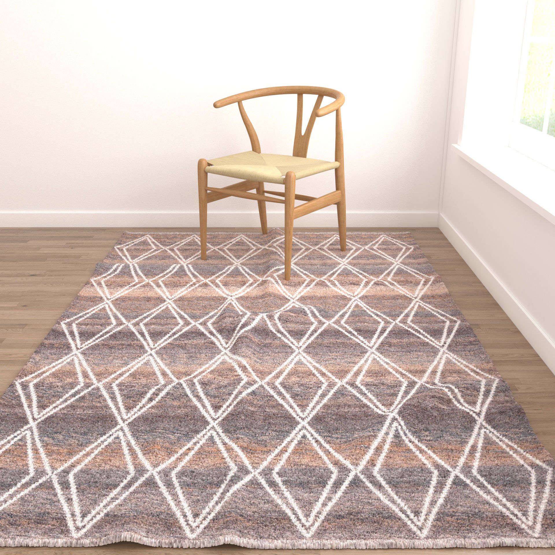 Rugs No 933 Low-poly 3D model_4