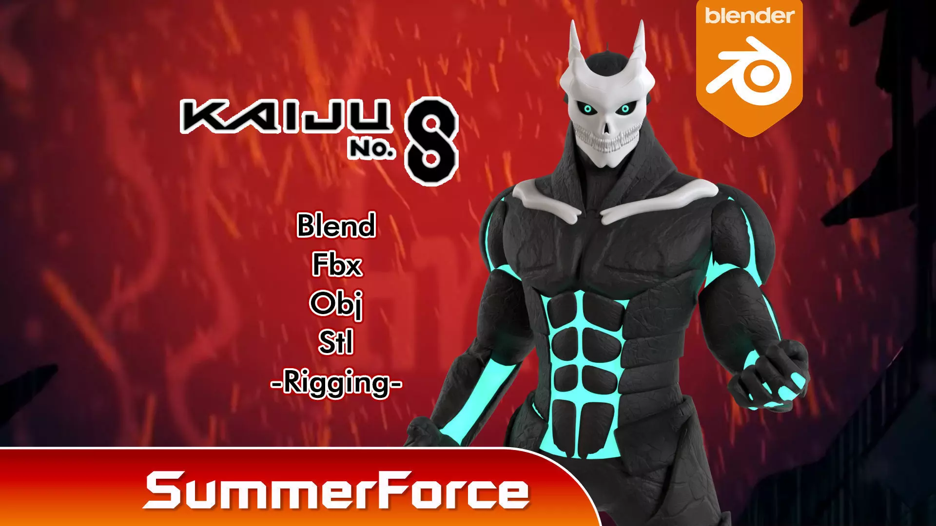 Kafka Hibino - Kaiju no8 3D model_0