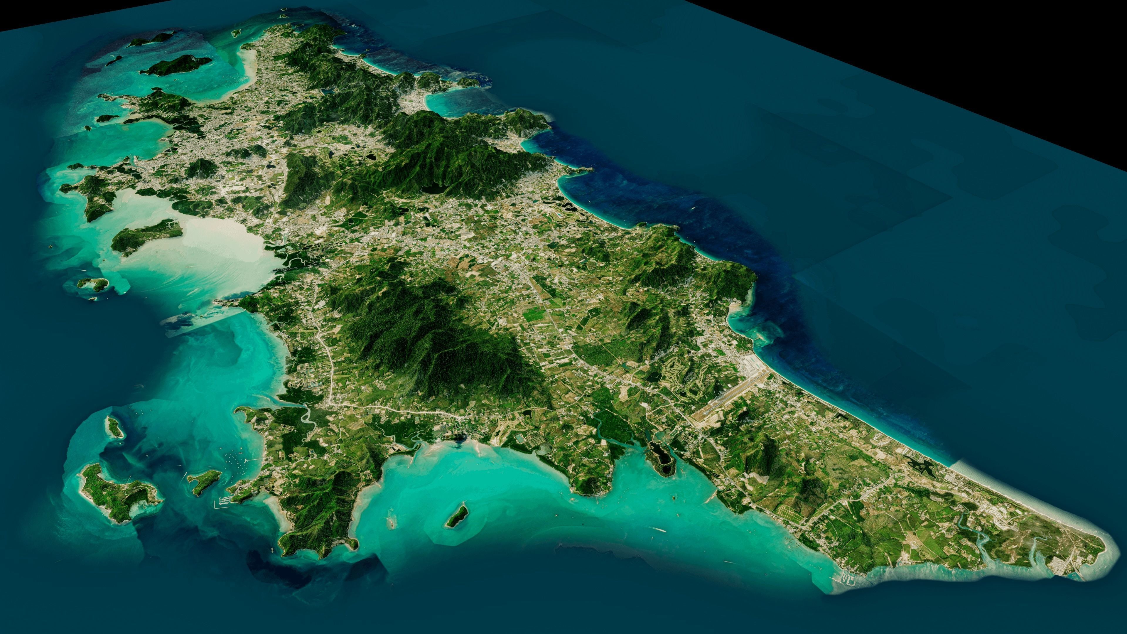 phuket island full 3d model terrain 3D model_7