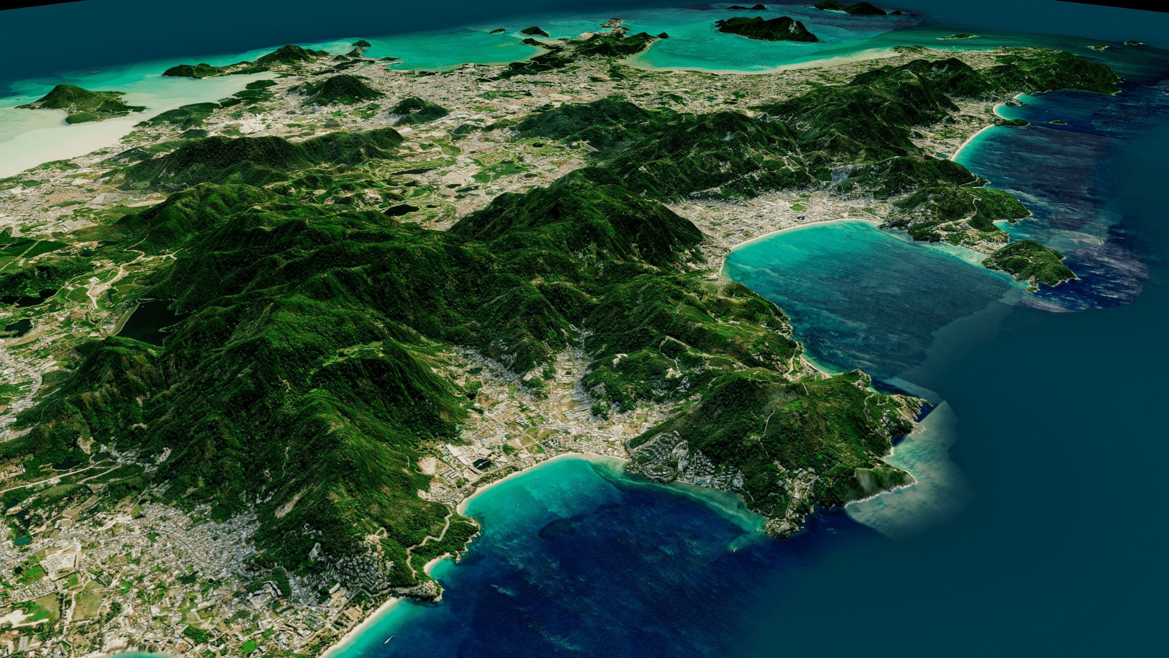 phuket island full 3d model terrain 3D model_10