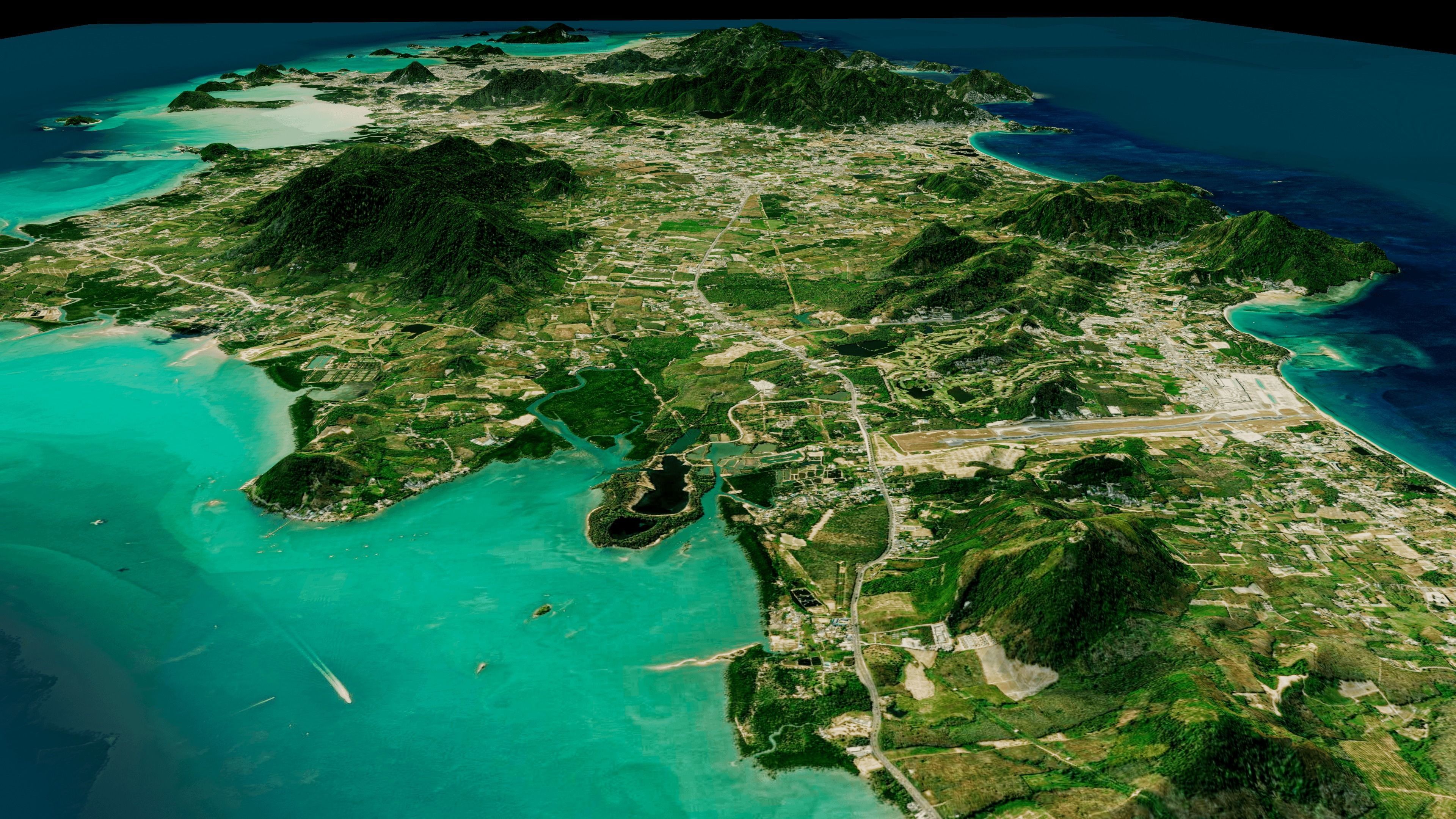 phuket island full 3d model terrain 3D model_5