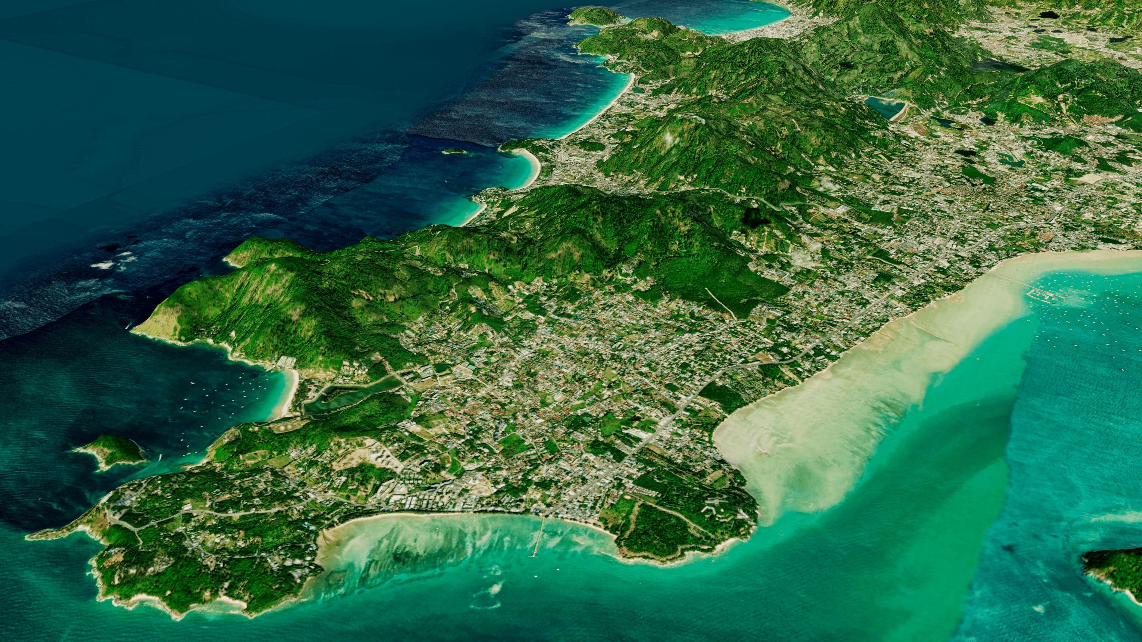 phuket island full 3d model terrain 3D model_6