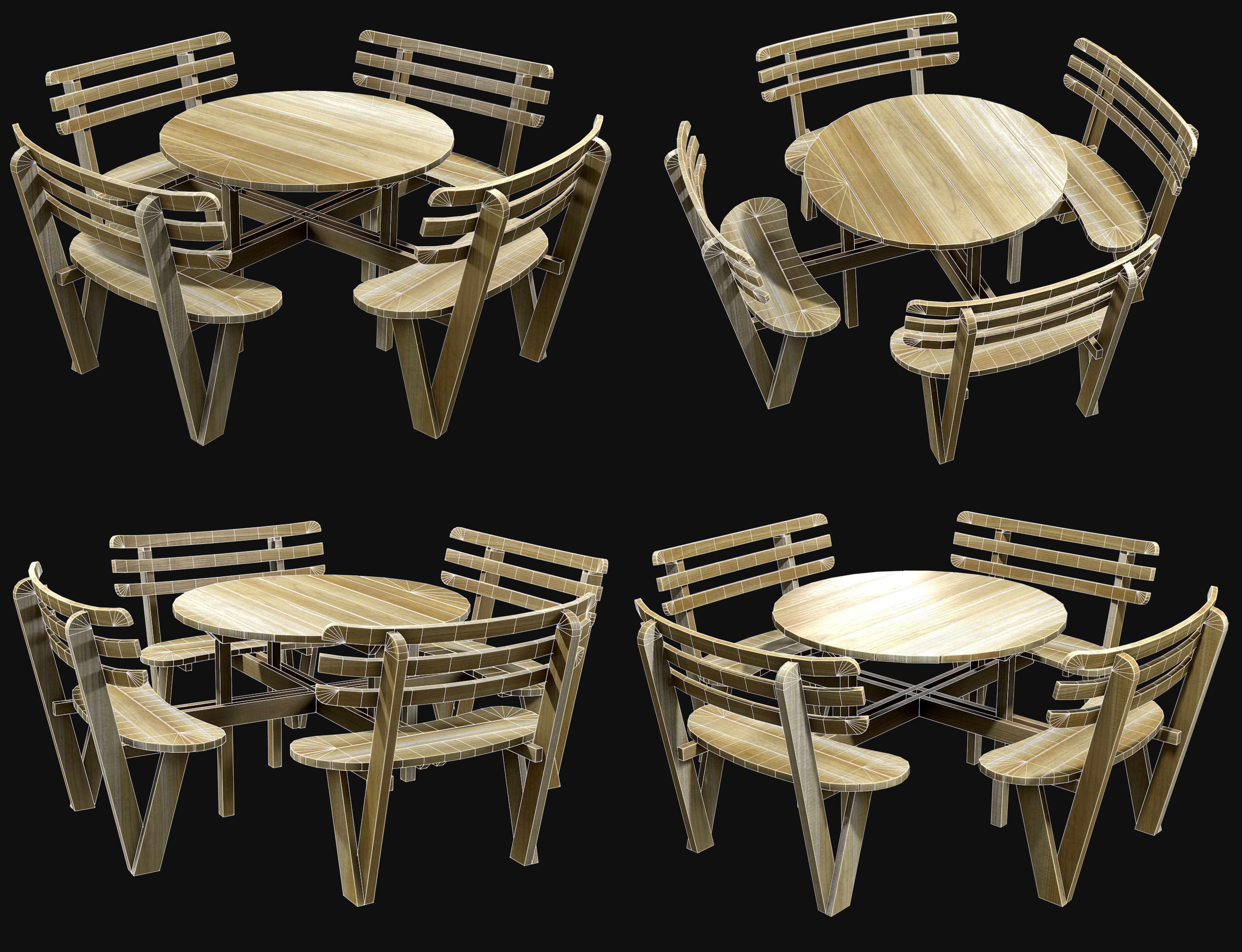 Picnic Bench Collection 1 _24