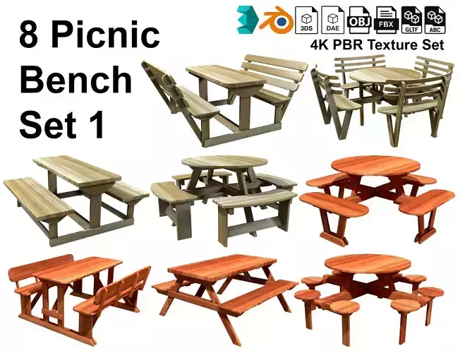 Picnic Bench Collection 1 