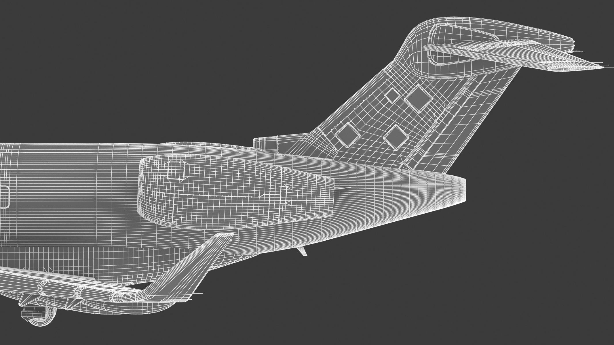 Bombardier Challenger 350 with Interior and Cockpit 3D model_30